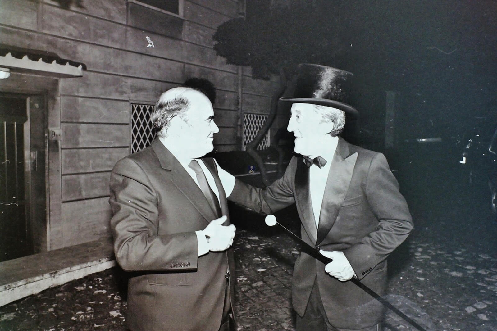 Mimmo Cavicchia e Giacomo Alexis negli uffici della GBR Roma 1984 marcellino radogna (1)